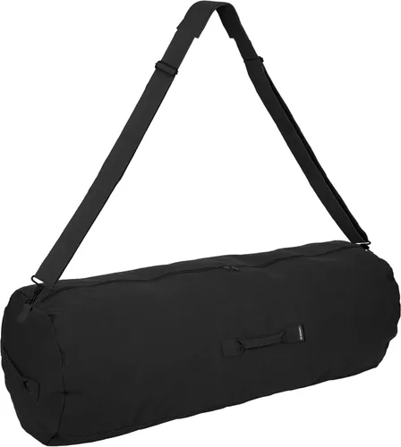 Vista 21 de STANSPORT - Bolsa de lona de lujo con cremallera para gimnasio, viajes y almacenamiento