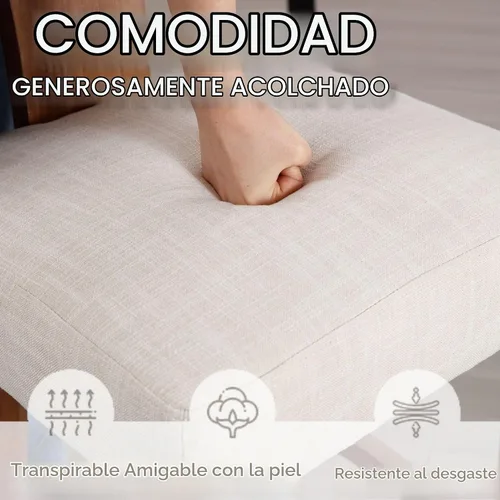 Vista 5 de RIVOVA Taburete de bar de 26 pulgadas de altura de mostrador, taburetes de bar de cocina modernos con respaldo y patas de madera maciza, taburetes