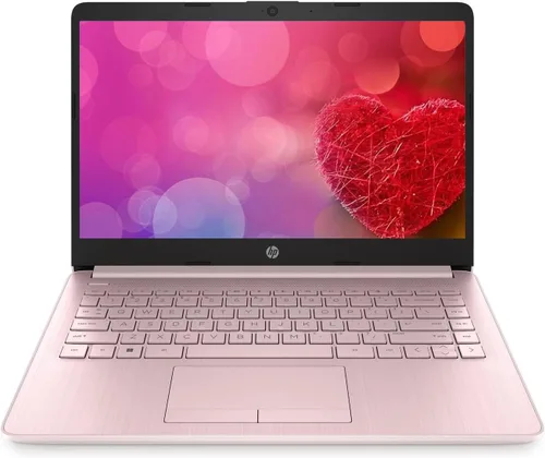 Vista 11 de HP 14 portátiles, Intel Celeron N4120, 8 GB de RAM, 128 GB eMMC + tarjeta