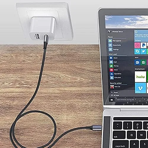 Vista 7 de Cable para Oculus Quest 2 (cable de BoxWave) Cable PD DirectSync (10 pies) USB-C a USB-C (100 W), cable largo de aleación de nailon trenzado PD