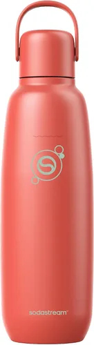 Vista 12 de sodastream Fizz & Go Cool, Botella de agua carbonatada de acero inoxidable de 0.9 L, botella de metal aislada para agua con gas, compatible