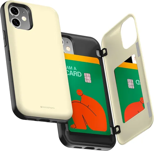 Vista 8 de GOOSPERY Parachoques magnético para puerta compatible con iPhone 12 Mini, tarjetero tipo cartera, fácil imán de cierre automático, protección