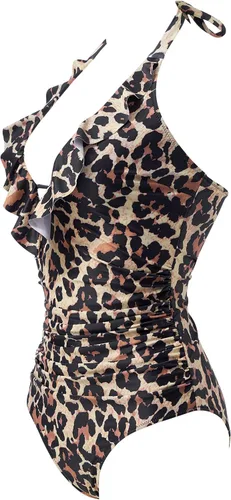 Vista 107 de SUUKSESS Traje de baño sexy de una pieza con volantes y control de abdomen para mujer