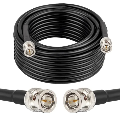 Vista 13 de XRDS -RF Cable SDI de 1 pie, cable de video digital macho BNC 75 ohmios RG59 BNC Cables soporta HD-SDI/3G/6G-SDI/4K/8K (2PCS)