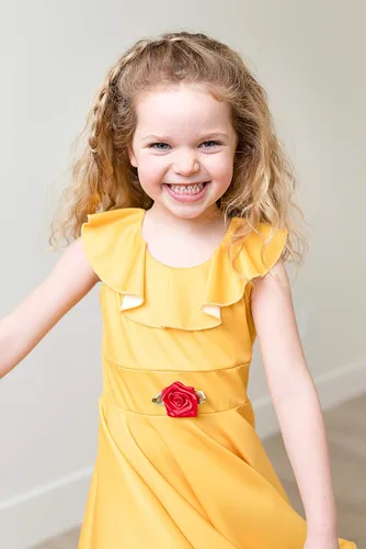 Vista 7 de Little Adventures Vestido de princesa amarillo de belleza