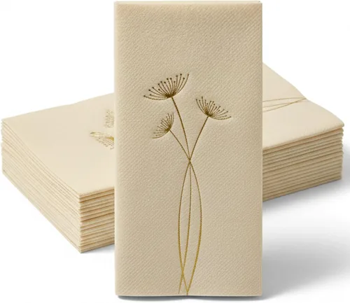 Vista 9 de Servilletas de papel azul bebé, tela desechable de lino como servilletas de cena, toallas de mano, suaves, absorbentes, servilletas de mano de papel