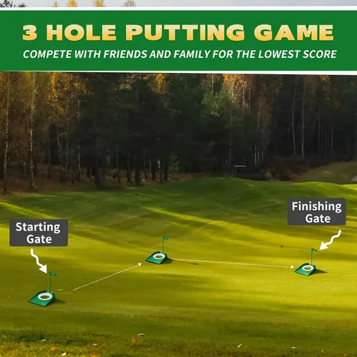 Vista 3 de Sotiff Práctica de práctica de golf con agujero de copa, accesorios de golf, putters de entrenamiento con bandera de plástico para adultos, oficina