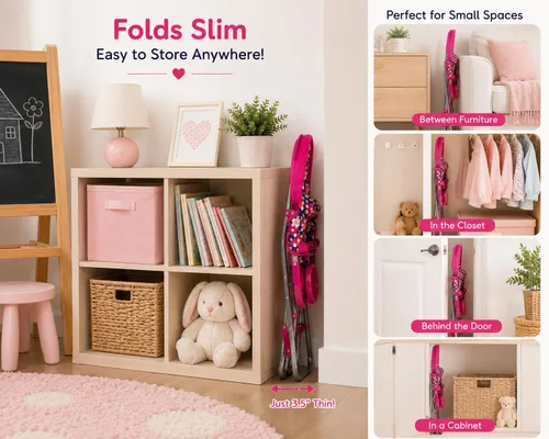 Vista 5 de Fash n kolor - Silla alta para muñecas con bandeja, se adapta a muñecas de bebé de hasta 18 pulgadas, silla alta de juguete con estampado de flores
