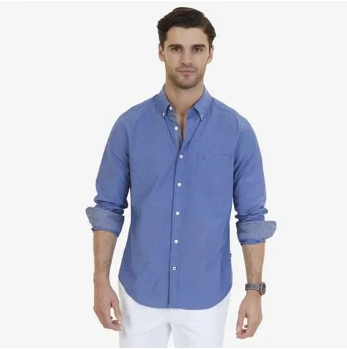 Vista 2 de Nautica - Camisa clásica de manga larga, con botones y elástica para hombre
