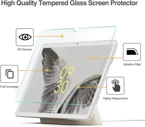 Vista 2 de ProCase Paquete de 2 protectores de pantalla para tableta Google Pixel de 11 pulgadas 2023, protector de película de vidrio templado para tableta