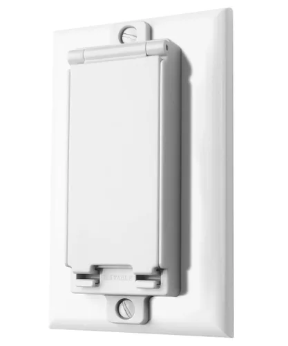 Vista 2 de ILIVABLE - Protector de interruptor de luz, cubierta para placa de interruptor a prueba de niños que evita que los niños o el interruptor
