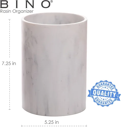 Vista 2 de BINO Soporte para utensilios de cocina para encimera, mármol mate Organizador de utensilios Soporte para utensilios de encimera Utensilios