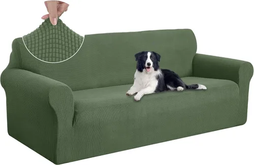 Vista 68 de U-NICE HOME Funda para sofá biplaza elástica, cubierta para sofá, funda para sillón, protector de muebles para sofá con 2 cojines, funda para sofá