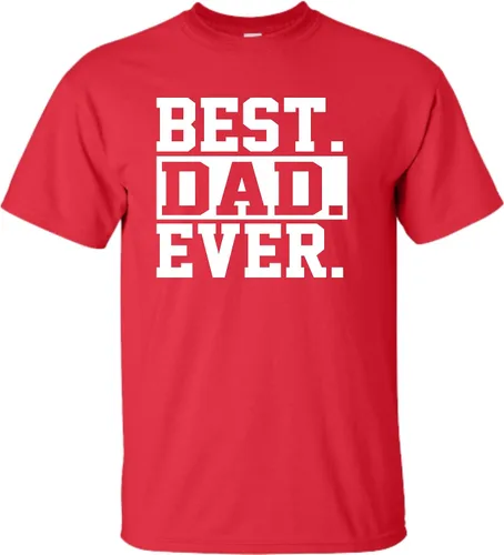 Vista 14 de Go All Out Camiseta de adulto para el día del padre con texto en inglés Best Dad Ever #1 Dad World's Greatest Dad