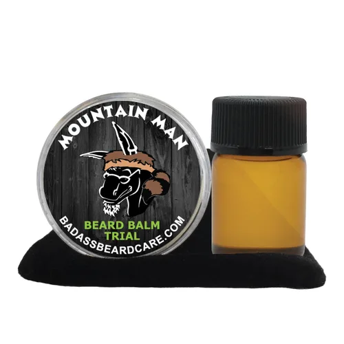 Vista 7 de Badass Beard Care Paquete de prueba de aceite y bálsamo para barba para hombres, Havana Haze, ingredientes naturales, mantiene la barba y el bigote