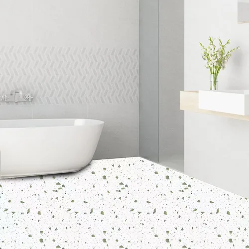 Vista 8 de SVNOOC Azulejos autoadhesivos de vinilo autoadhesivos, 10 hojas de 12 x 12 pulgadas, suelo de bricolaje para cocina, sala de estar, impermeables