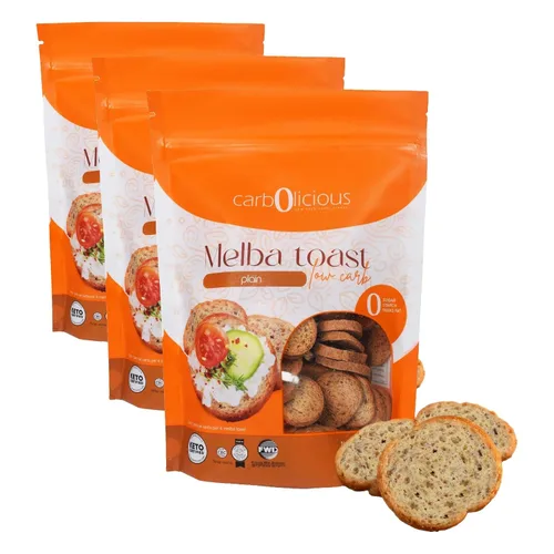 Vista 13 de Tostada Melba baja en carbohidratos (cebolla y ajo) 4 oz.