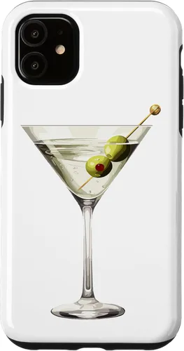Vista 8 de Martini Glass Green Olive Bartender Vodka Gin Cocktail Drink Case para iPhone 17