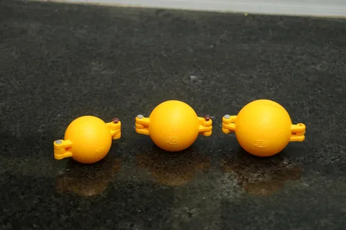 Vista 2 de Ladoo Maker - Juego de 3 moldes de plástico en tres tamaños, 1pequeño, mediano y grande, molde para hacer Nº Ladu Sancha para Ganpati Diwali