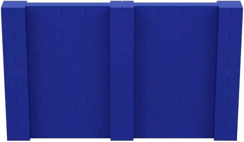 Vista 73 de EverBlock Kit de pared de 5 x 4 pies Bloques de construcción modulares Sistema de pared para edificios, pantallas y estructuras Divisor