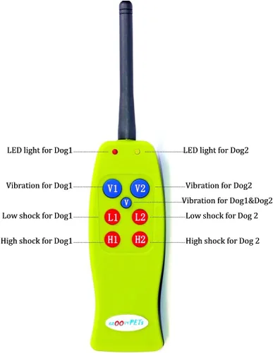 Vista 2 de GROOVYPETS® Sistemas de collar de entrenamiento remoto para perros: collar de perro recargable, sin ladridos, sistema de collar de choque