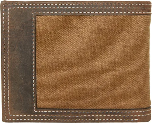 Vista 2 de WOLVERINE Men's Bifold Leather and Canvas Wallets