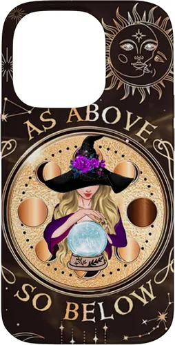 Vista 17 de iPhone 16 Witch Halloween Day - As Above - So Below Case