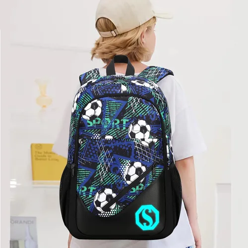 Vista 3 de BTOOP Mochila para niños y niñas, mochila de escuela primaria de 17 pulgadas, mochila primaria para adolescentes de viaje, para niños y niñas