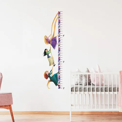Vista 5 de Calcomanías de pared RoomMates Disney Princess Growth Chart Peel & Stick, RMK5169GC