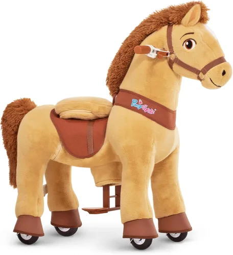Vista 11 de PonyCycle Juguetes para montar Caballo negro esencial Modelo E (con freno/ 76 cm de altura/Tamaño 3) Pony Rider Animales caminantes Caballo balancín