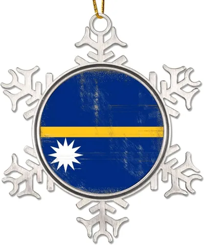 Vista 13 de Moldavia - Adorno de Navidad de metal con copo de nieve de metal, regalo patriótico, recuerdo de recuerdo, adornos de Navidad, bandera nacional