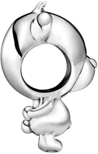 Vista 3 de Bellestory - Abalorio de oso de peluche (plata de ley 925), diseño de corazón