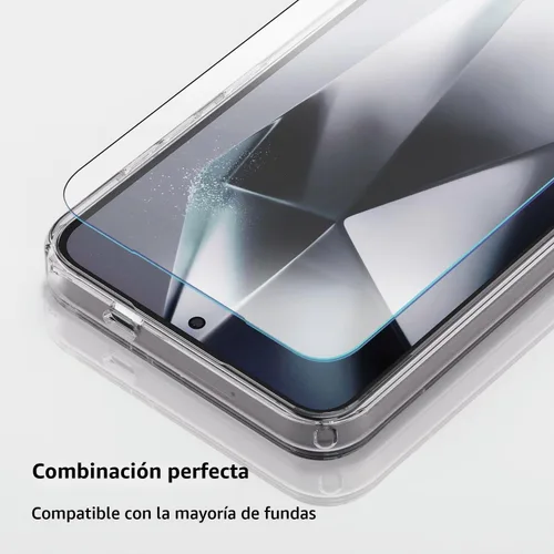 Vista 5 de Whitestone DOME EA [Instalación Fácil Mejorada] Protector de pantalla de vidrio templado para Galaxy S24 [2Pack]