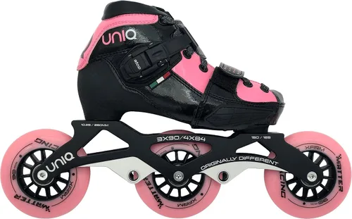 Vista 5 de Uniq Q7 Patines de velocidad en línea Junior Tamaños ajustables Azul