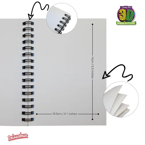 Vista 18 de 3D LiveLife Jotter - Our Solar System from Deluxebase. Lenticular 3D Space 6x4 Spiral Notebook with plain recycled paper pages. Artwork licensed