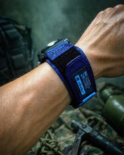 Vista 3 de Correa de reloj de liberación rápida de 0.866 in para Amazfit T-Rex 3 Pro de 1.890 in/Active MAX/Bip 6/Bip 5/Bip Max/Cheetah 2 Ultra/Balance 3