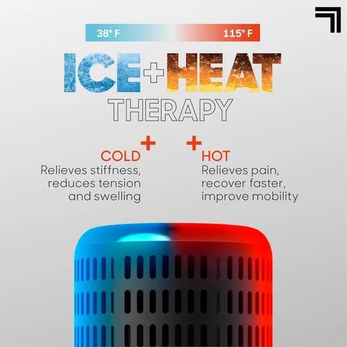 Vista 6 de Sharper Image® Powerboost Accesorio de Pistola de Masaje de Doble Temperatura Caliente + Fría - Calor y Frío Instantáneos, 6 Niveles de Temperatura