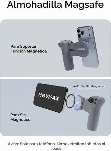 Vista 4 de MOVMAX Mando a distancia inalámbrico para DJI Osmo Pocket 4/3/2