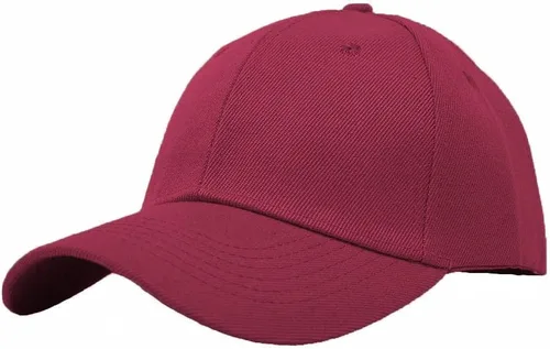 Glory Max Gorra de béisbol lisa con correa de gancho y bucle ajustable sólido en blanco curvado visera sombrero