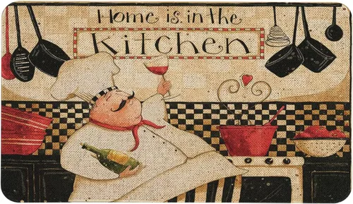 Vista 40 de The Kitchen is The Heart of The Home - Juego de 2 tapetes de cocina con parte trasera de goma antideslizante, juegos de cocina de vacaciones