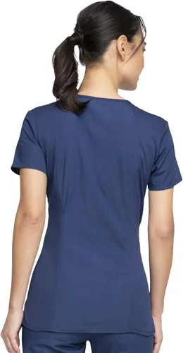 Vista 5 de V-Neck Womens Scrubs Top Workwear Originals with Rib-Knit Back Panels WW645