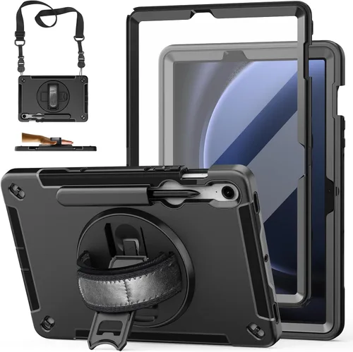 Vista 8 de Funda para Galaxy Tab S6 Lite de 10.4 pulgadas 2024/2022/2020: funda de TPU de grado militar a prueba de golpes con protector de pantalla - soporte