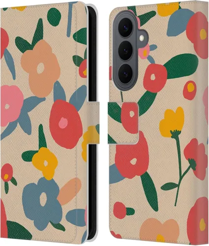 Vista 60 de Head Case Designs Officially Licensed Ninola Ditsy Flowers Yellow Nature Bold Leather Wallet Case Compatible with Samsung Galaxy A07 4G