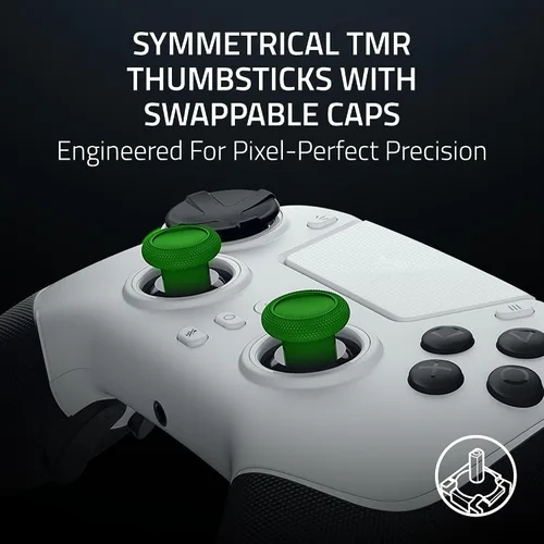 Vista 3 de Razer Raiju V3 Pro Wireless Controller: Officially licensed for PlayStation, PS5, PC - Lag-free Esports Grade Performance - 6 Remappable Buttons