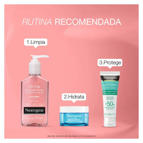 Vista 4 de Neutrogena Limpiador de Acné de Pomelo Rosa Sin Aceite para Limpieza de Poros y Limpiador Facial Líquido Diario con 2% de Ácido Salicílico