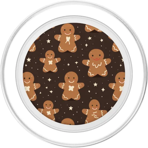 Vista 2 de Coockie de pan de jengibre navideño: PopSockets MagSafe PopGrip con temática navideña para iPhone