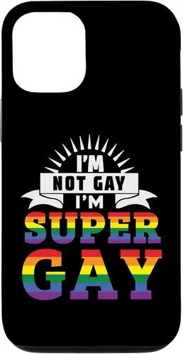 Vista 26 de iPhone 16 Im Not Gay Im Super Gay LGBTQ Pride Equality Rainbow Flag Case