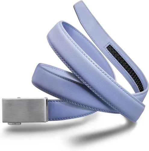 Vista 40 de Mission Belt Cinturón de trinquete de cuero para mujer, colección de cuero de 1.181 in oro/cuero negro