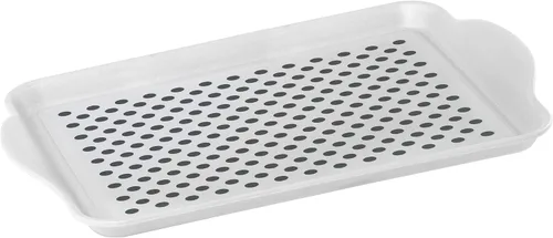 Vista 14 de Oggi charola rectangular con agarre de caucho, Agua (Aqua)