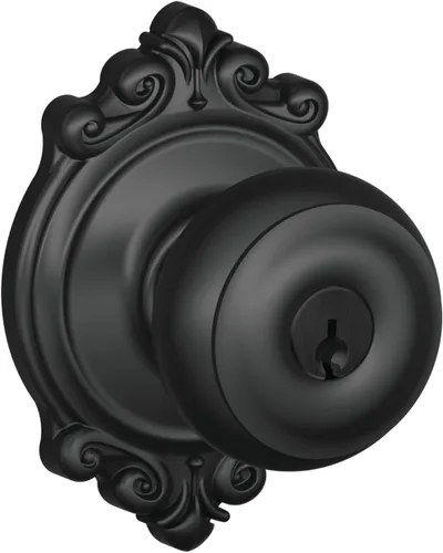 Vista 99 de SCHLAGE F10 GEO 716 Pomo de Puerta Georgiano, Cerradura de Paso para Pasillo y Armario, Bronce Envejecido (Paquete de 4)